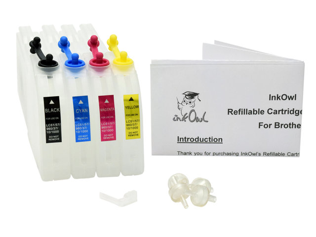 Easy-to-refill Elongated Cartridge Pack for BROTHER LC51 and others